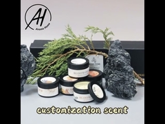 ODM 6 Oz টিনের ধারক মোমবাতি কফি বিন সহ লাল সবুজ বৃত্তাকার