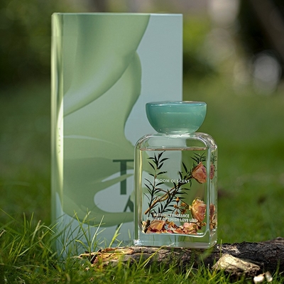 140ml এসেনশিয়াল অয়েল রজন ঢাকনা সেট ব্যাগ ফ্রেশ ফ্রেগ্রেন্স রিড ডিফিউজার উইথ রোজ ফ্লাওয়ার
