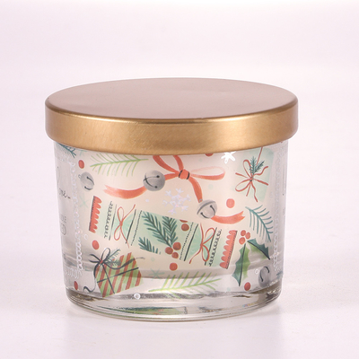 কাস্টম প্রিন্টেড MSDS মিনি 1.6oz সুগন্ধযুক্ত ককটেল গ্লাস ক্যান্ডেল জার মেটাল ঢাকনা সহ