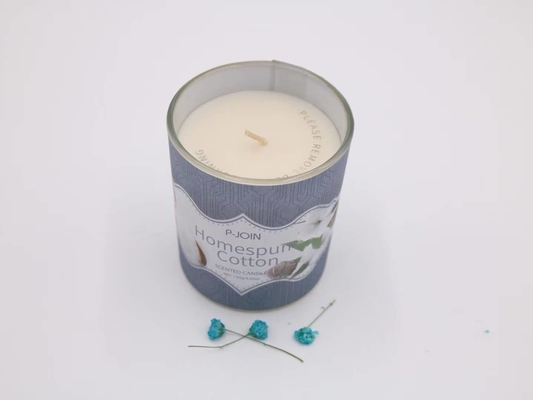 Oem সাদা ছোট কাচের মোমবাতি জার চা লাইট 5 Oz সয়া মোম