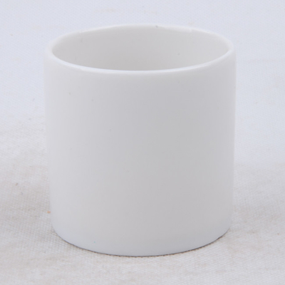 ঘুমানোর জন্য 7oz প্লেইন সাদা সুগন্ধযুক্ত প্রাকৃতিক সিরামিক সয়া মোমবাতি পাত্র