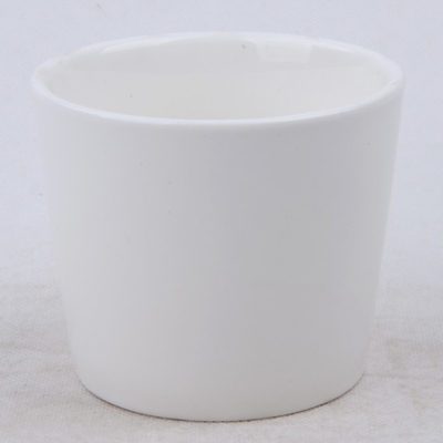 ঘুমানোর জন্য 7oz প্লেইন সাদা সুগন্ধযুক্ত প্রাকৃতিক সিরামিক সয়া মোমবাতি পাত্র