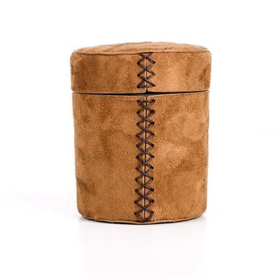 Odm Deerskin জ্যাকেট জার প্লেইন গ্লাস মোমবাতি সুগন্ধি